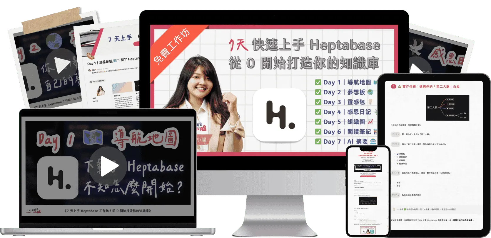 工作坊名稱：7 天上手 Heptabase 工作坊！從 0 開始打造你的知識庫